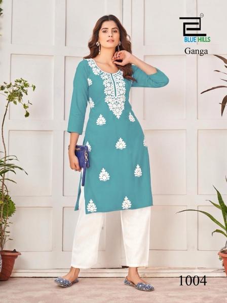 Blue hills ganga kurtis wholesale